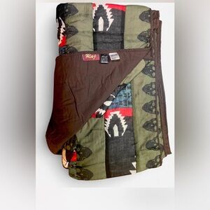 Raj Vintage Y2K  Earthy Tones Cotton Quilt